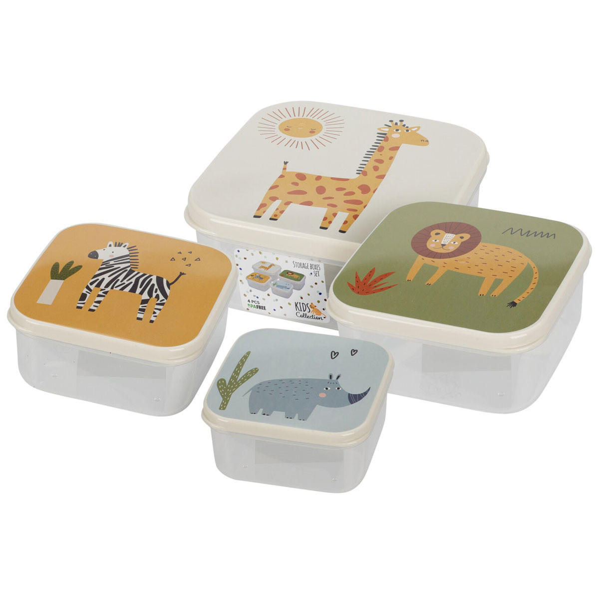 LEBENSMITTELBEHÄLTER für Kinder 14/14/6,5 cm - Multicolor, Kunststoff (14/6.5/14cm) - Excellent Houseware