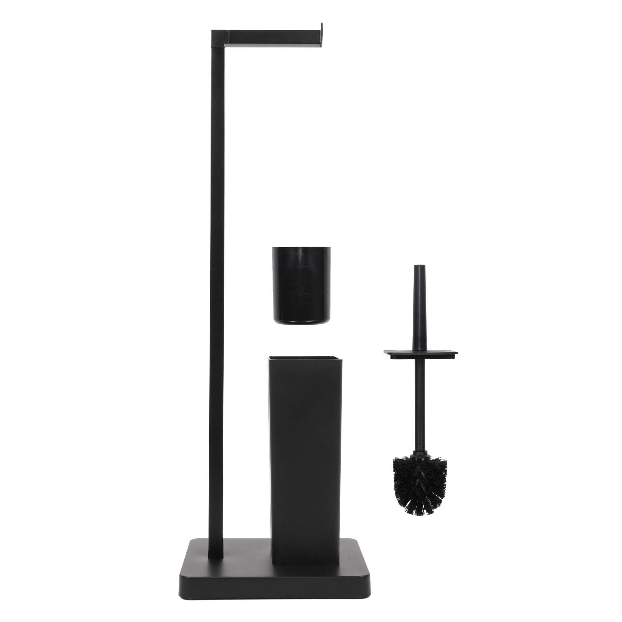 Thumbnail - Nuxio Toilettenpapierhalter, Schwarz, Kunststoff, 18x68.5x23 cm, Badezimmer, ,