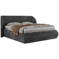 POLSTERBETT CAELA CLASSIC 200/200 - Grau Cord - ELORI LUX - Grau, Textil (200/200cm) - MKS