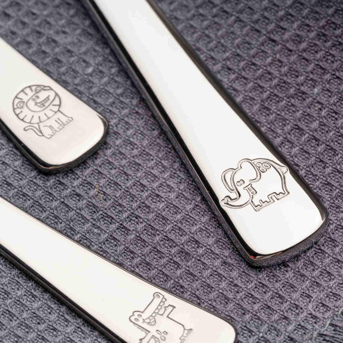 KINDERBESTECK Bambini silber 4-tlg. - Silberfarben, Metall - Leonardo Living