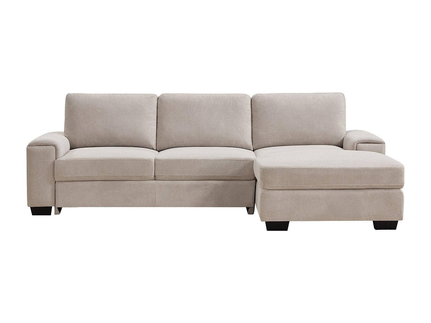 SCHLAFSOFA - 4 Personen - Stoff - Beige - - Beige, Textil (260/85/153cm) - Vente-Unique