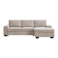 SCHLAFSOFA - 4 Personen - Stoff - Beige - - Beige, Textil (260/85/153cm) - Vente-Unique