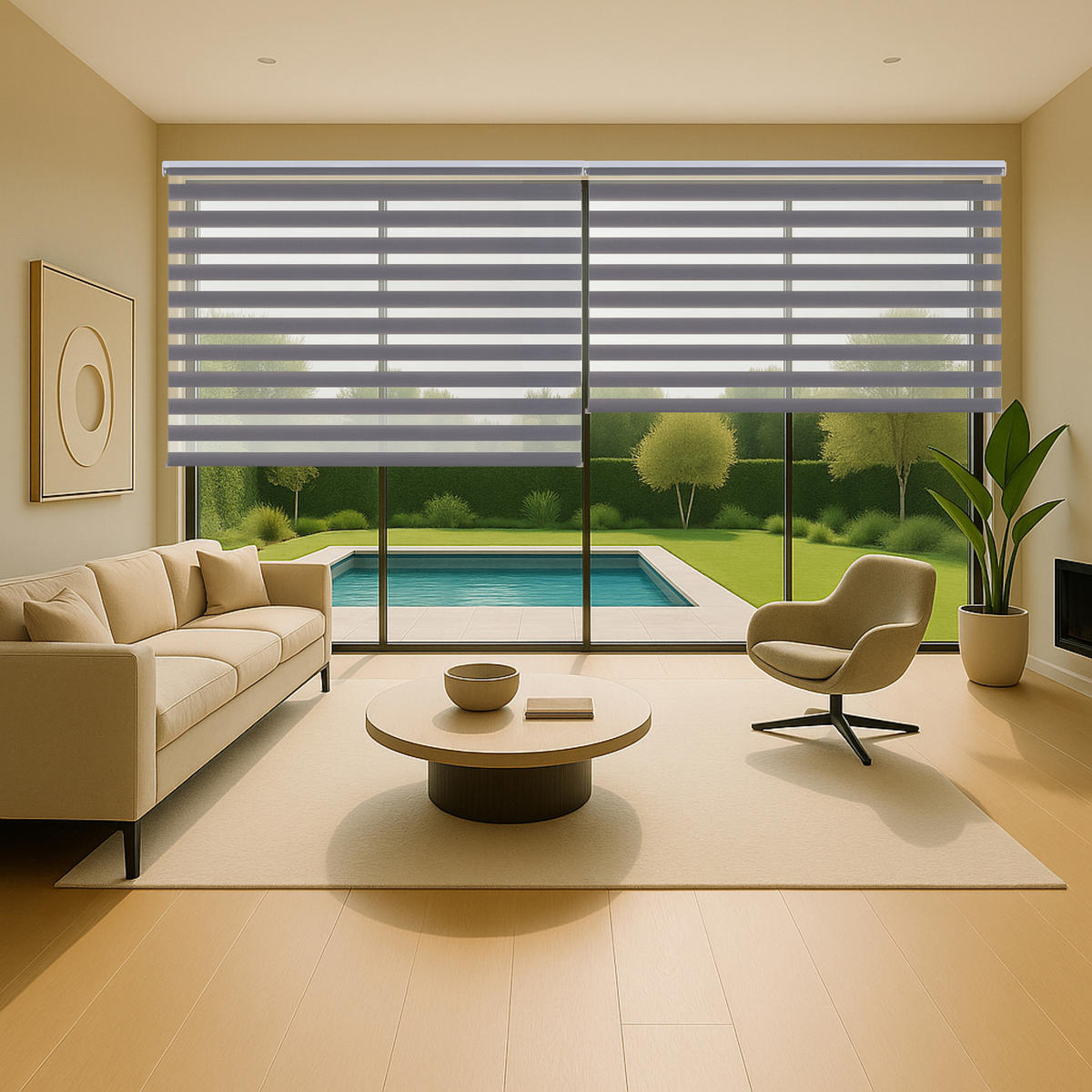 DOPPELROLLO Silber 90x180 cm EL - Silberfarben, Kunststoff (90/180cm) - STORESDECO