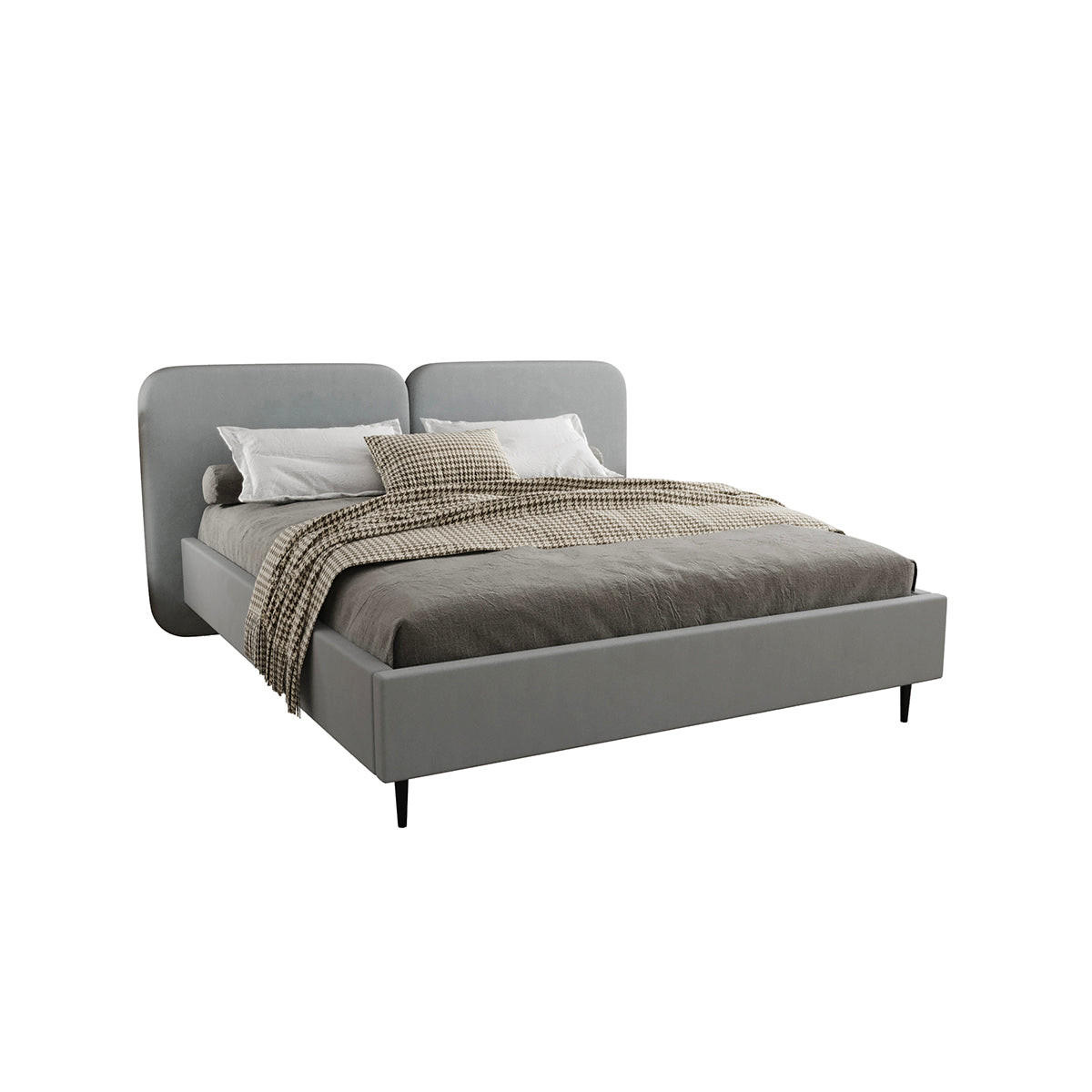 BOXSPRING KREVET 160/200 Luz Sivi - siva, drvo (160/200cm) - Petits-meubles
