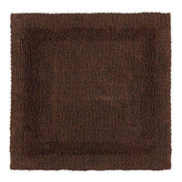 DUSCHVORLEGER 50/50 cm, 100% Baumwolle, wendbar - Braun, Textil (50/50cm) - Homescapes