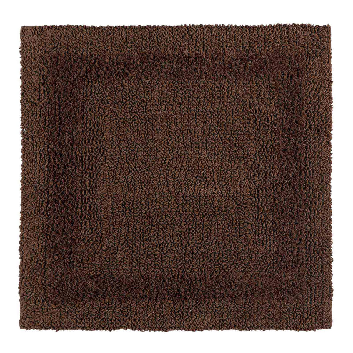 DUSCHVORLEGER 50/50 cm, 100% Baumwolle, wendbar - Braun, Textil (50/50cm) - Homescapes