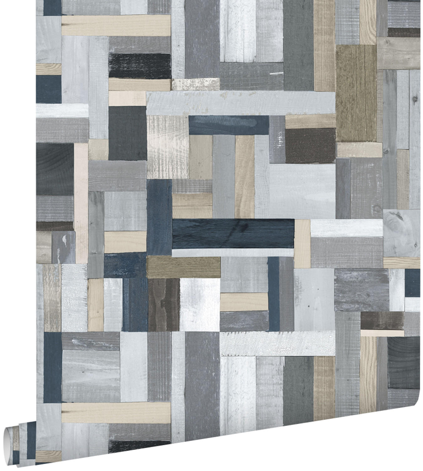 TAPETE Holz-Optik 53 cm x 10.05 m - Grau, Papier (53/1000cm) - ESTAhome