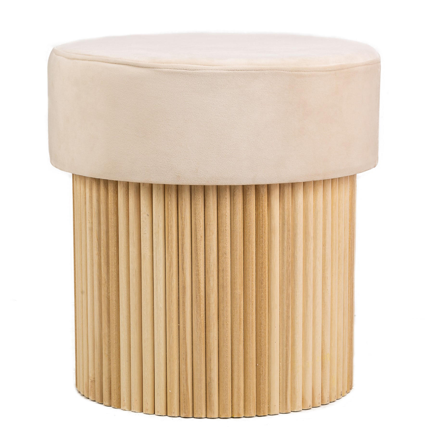 Nordlys Hocker Beige 43x45x43 cm