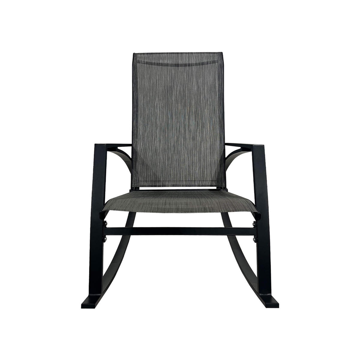 SCHAUKELLIEGE Dunkelgrau 104/60/94 cm - Dunkelgrau, Metall (104/94/60cm) - Mobili Rebecca