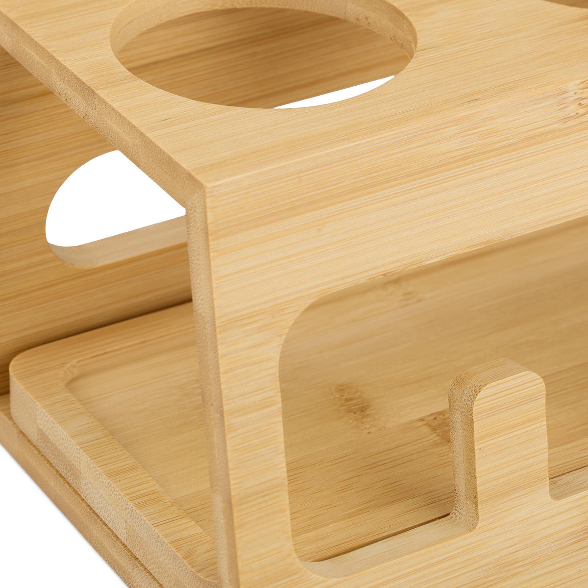 DRŽIAK na fľaše - svetlohnedá, drevo (29/12.5/14cm) - Relaxdays