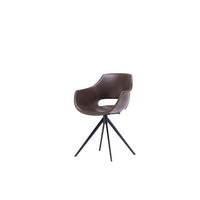 DREHSTUHL ZAJA Dunkelbraun Kunstleder - Dunkelbraun, Leder (57/85/59cm) - KAWOLA