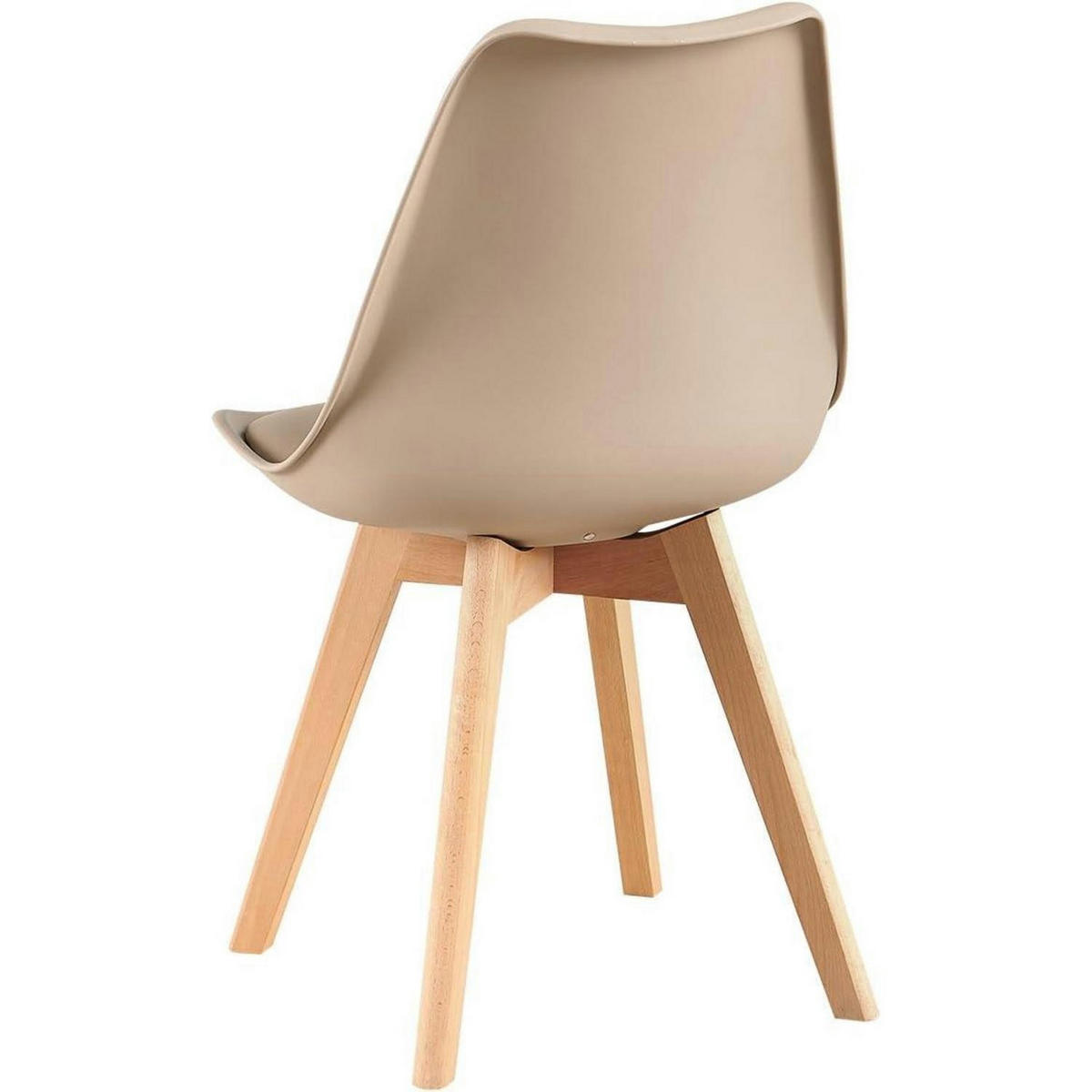 ESSZIMMERSTUHL 6er-Set Helles Khaki - Olivgrün, Kunststoff (47.5/82/41cm)
