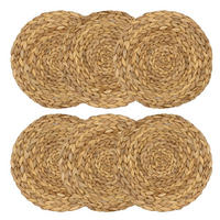 PLATZSET Untersetzer 30 cm - Naturfarben, Naturmaterialien (30/30/7cm) - Intirilife