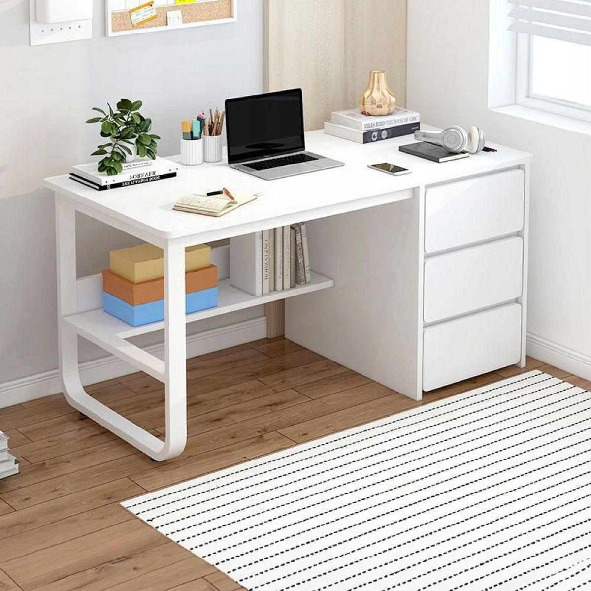 COMPUTERTISCH, weiß 100/50/73 cm - Weiß, Holzwerkstoff (50/100/73cm)