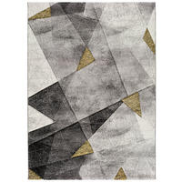 WEBTEPPICH Grau Bianca 140/200 cm - Silberfarben/Goldfarben, Naturmaterialien/Textil (140/200cm) - Atticgo
