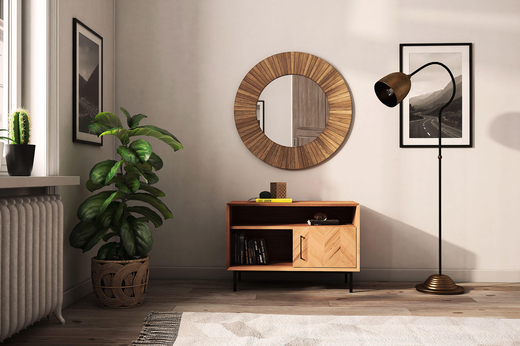 Thumbnail - byoak Kommode, Kernbuche, Holz, Echtholz,Buche, 97x65x45 cm, Wohnzimmer, Kommoden & Sideboards, Kommoden