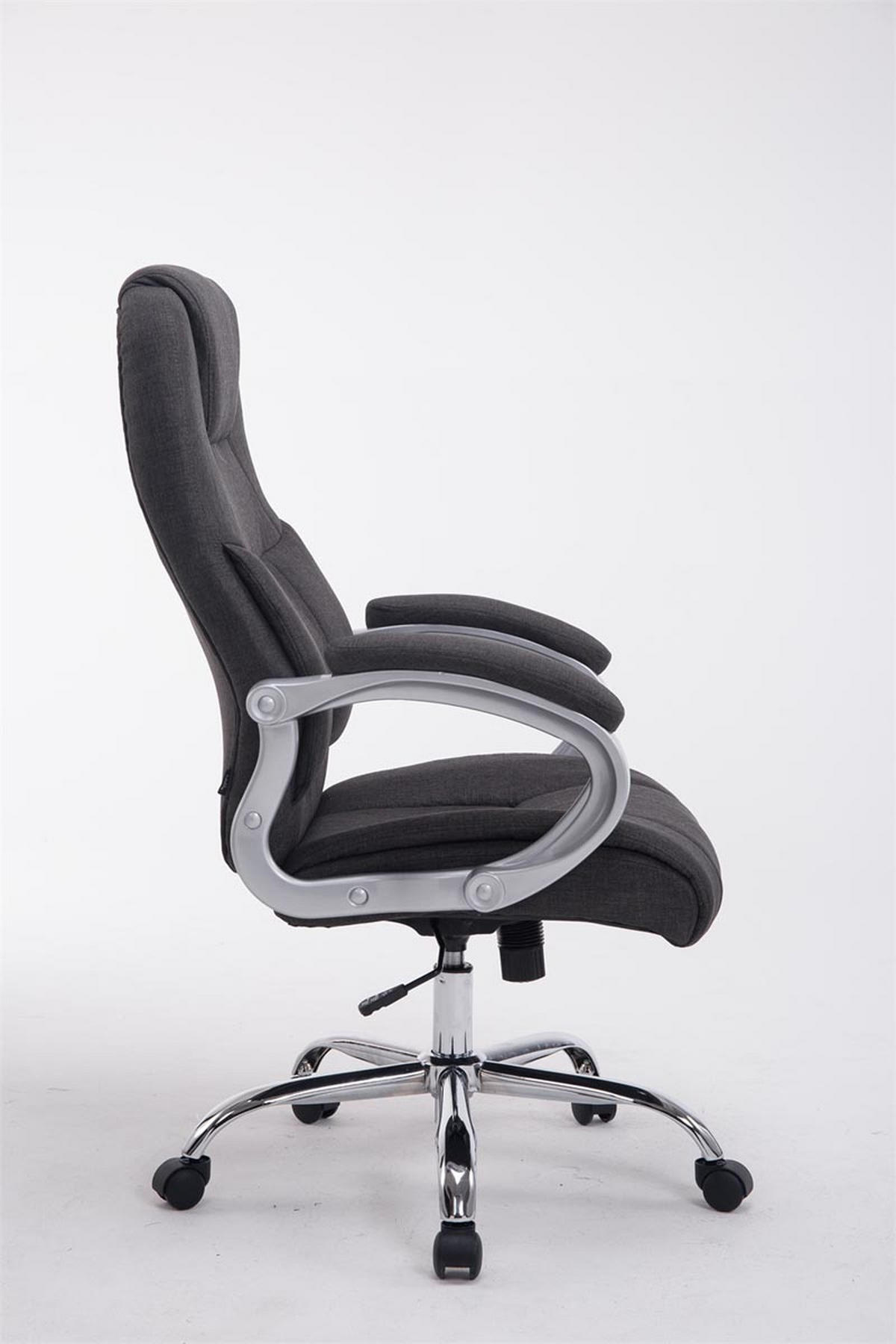 BÜROSTUHL Apodo, Stoff Dunkelgrau - Dunkelgrau, Textil/Metall (66/122/70cm) - TPFLiving