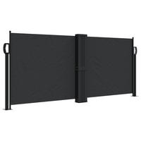 SEITENMARKISE Ausziehbar Schwarz 100x1000 cm - Schwarz, Metall (1000/100cm) - furnicato