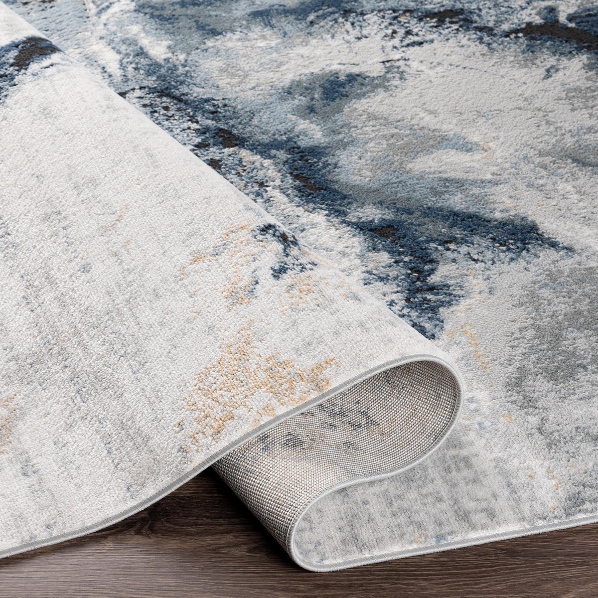 KURZFLORTEPPICH 160/220 cm Grau - Blau/Grau, Naturmaterialien/Textil (160/220cm) - LIVABLISS
