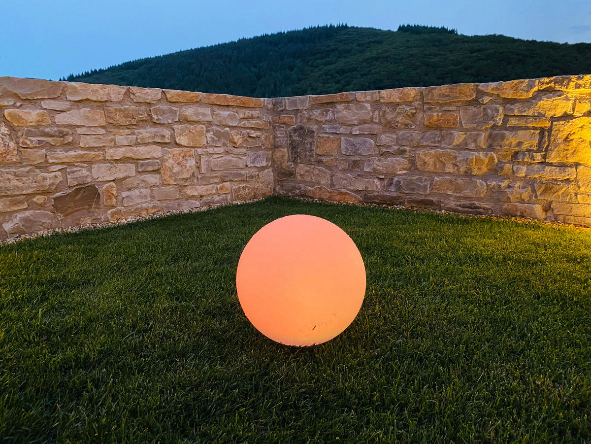 SOLAR-KUGEL SOLSTY weiß - Weiß, Kunststoff (30/30/30cm) - Lumisky