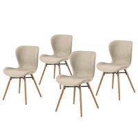 POLSTERSTUHL - Buchefarben/Creme, Holz/Buchenholz (47/83/53cm) - home24