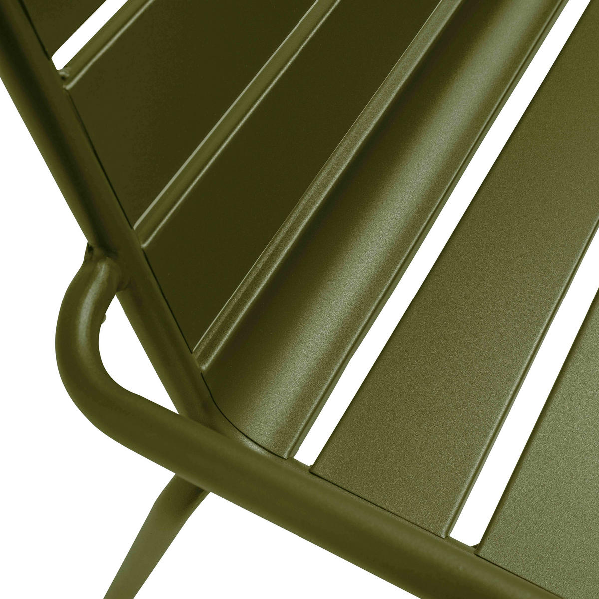 GARTENBANK, Khakigrün - Grün, Metall (55/85/126cm) - Oviala