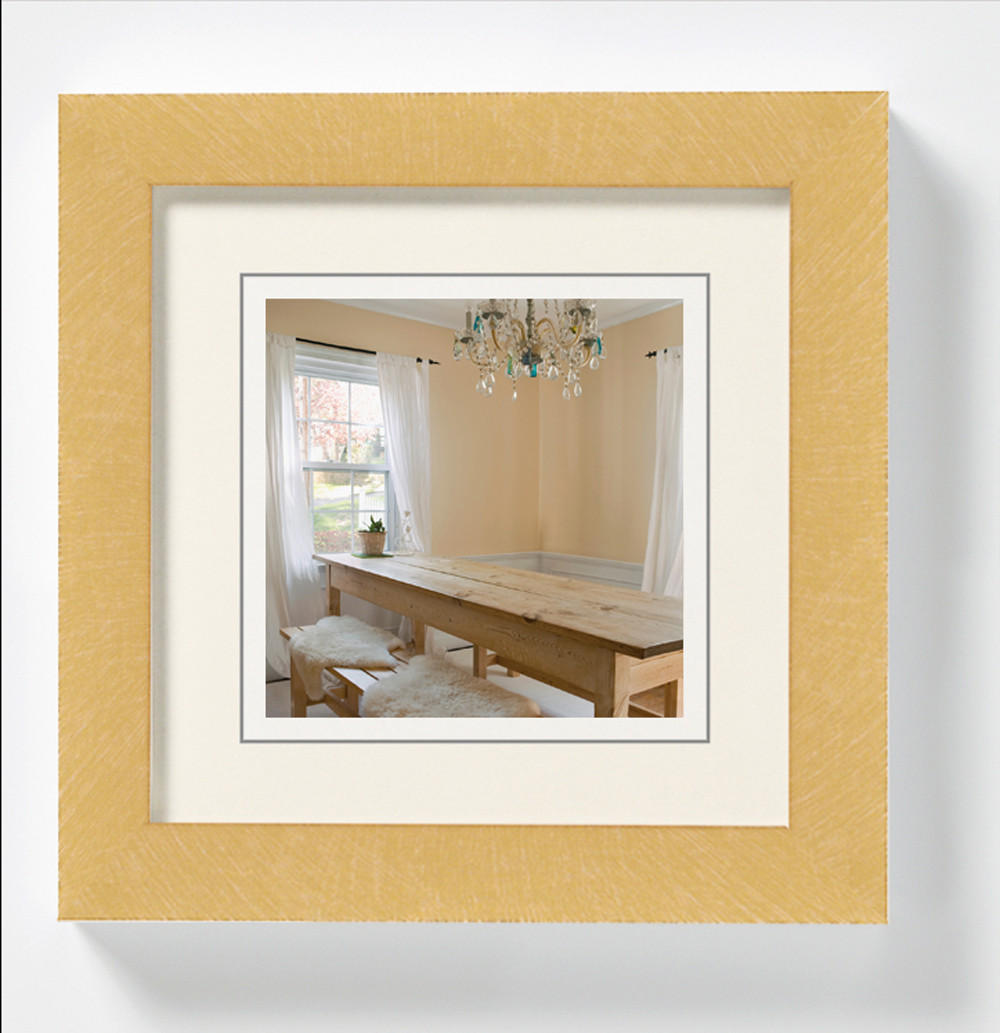 BILDERRAHMEN Peppers Holzrahmen 10x10 Gold - Goldfarben, Holzwerkstoff (12.5/12.5/1.5cm) - walther design