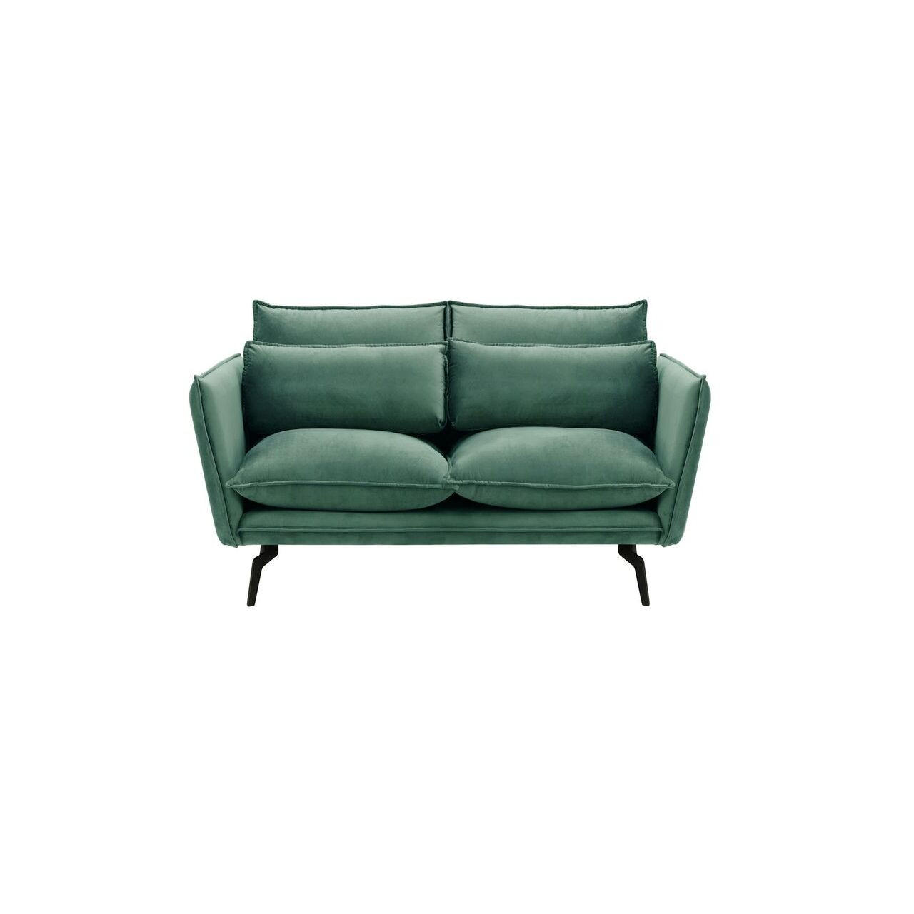 ZWEISITZER-SOFA Layla-Velluto 12 - Blau, Holz/Textil (171/95/98cm)