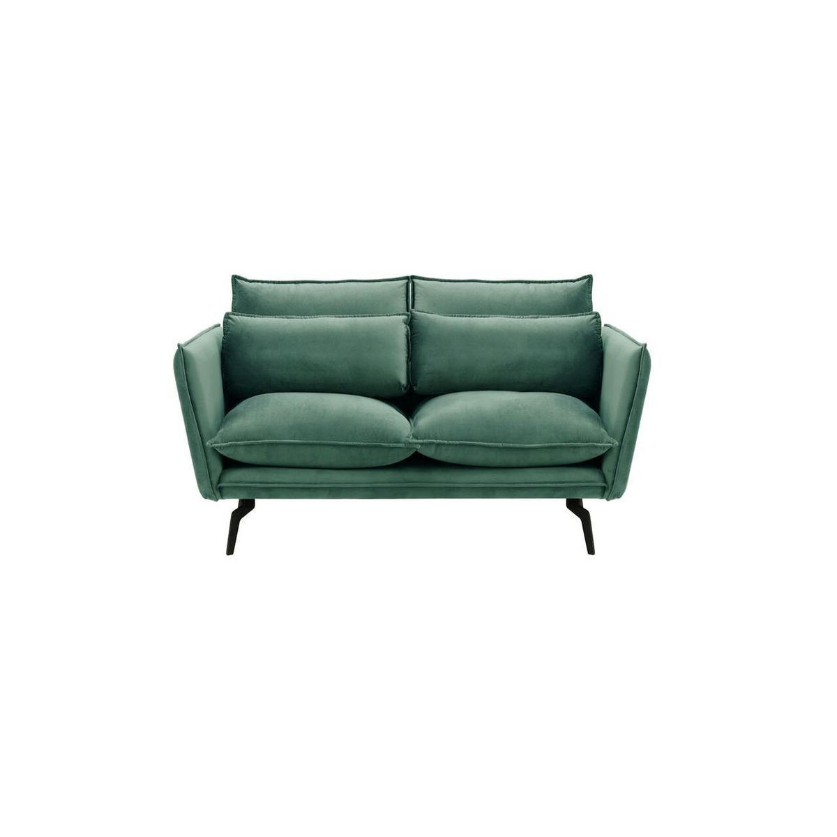 ZWEISITZER-SOFA Layla-Velluto 12 - Blau, Holz/Textil (171/95/98cm)