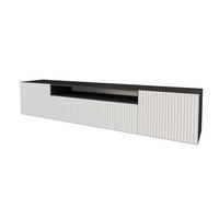 LOWBOARD NOA-2-W 200x40x41 cm - Schwarz / Weiß - Schwarz, Holzwerkstoff (200/40/41cm) - ALTDECOR