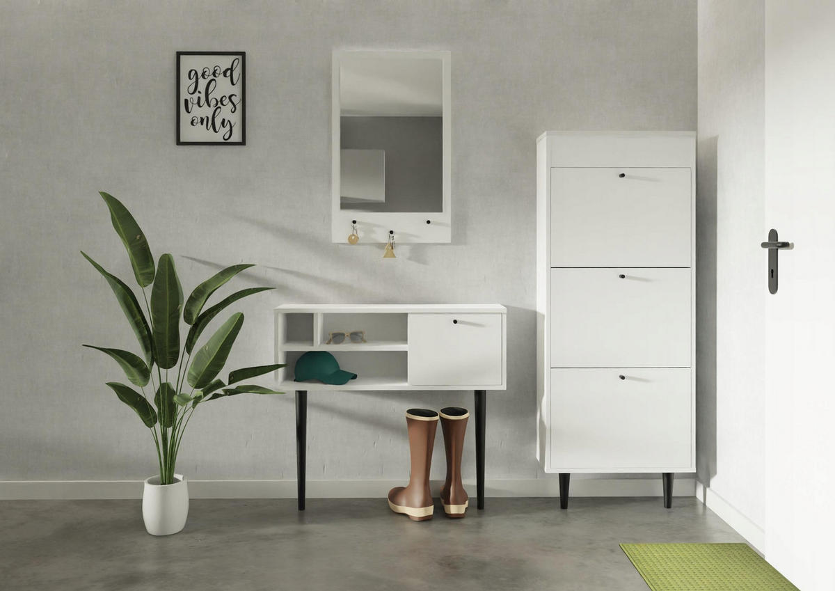 GARDEROBENKONSOLE Dotti Weiß 85/21/75 cm Wandmontage - Weiß, Holzwerkstoff (85/75/21cm) - Matkam Möbel