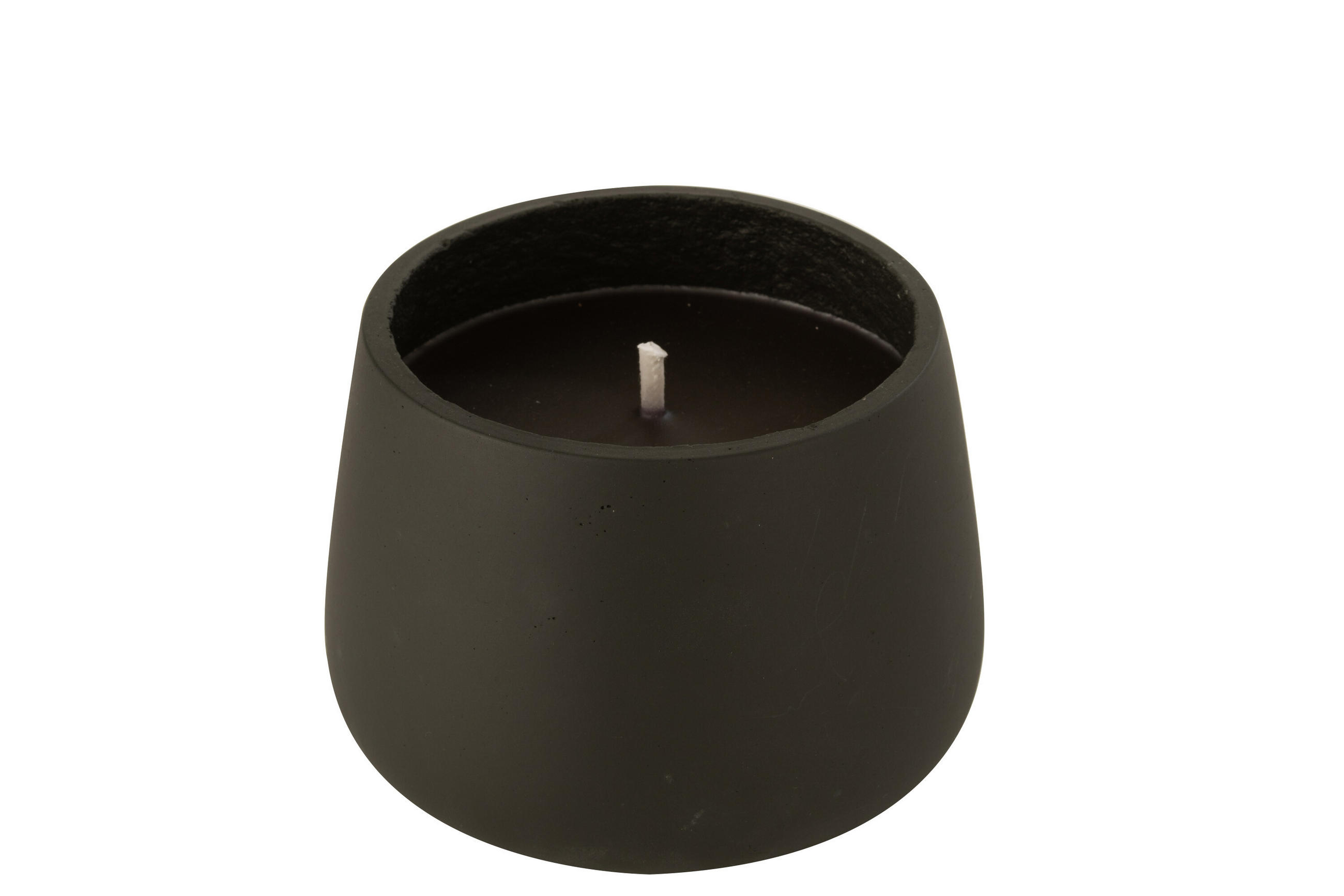KERZEN CYRA - Zement - Schwarz - M - 31 Std. - Schwarz, Stein (18/13.5cm) - J-Line