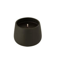 KERZEN CYRA - Zement - Schwarz - M - 31 Std. - Schwarz, Stein (18/13.5cm) - J-Line