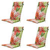 GARTENSTUHLKISSEN Iven 120/50 cm 4er-Set - Rot, Textil (50/8/120cm) - Madison