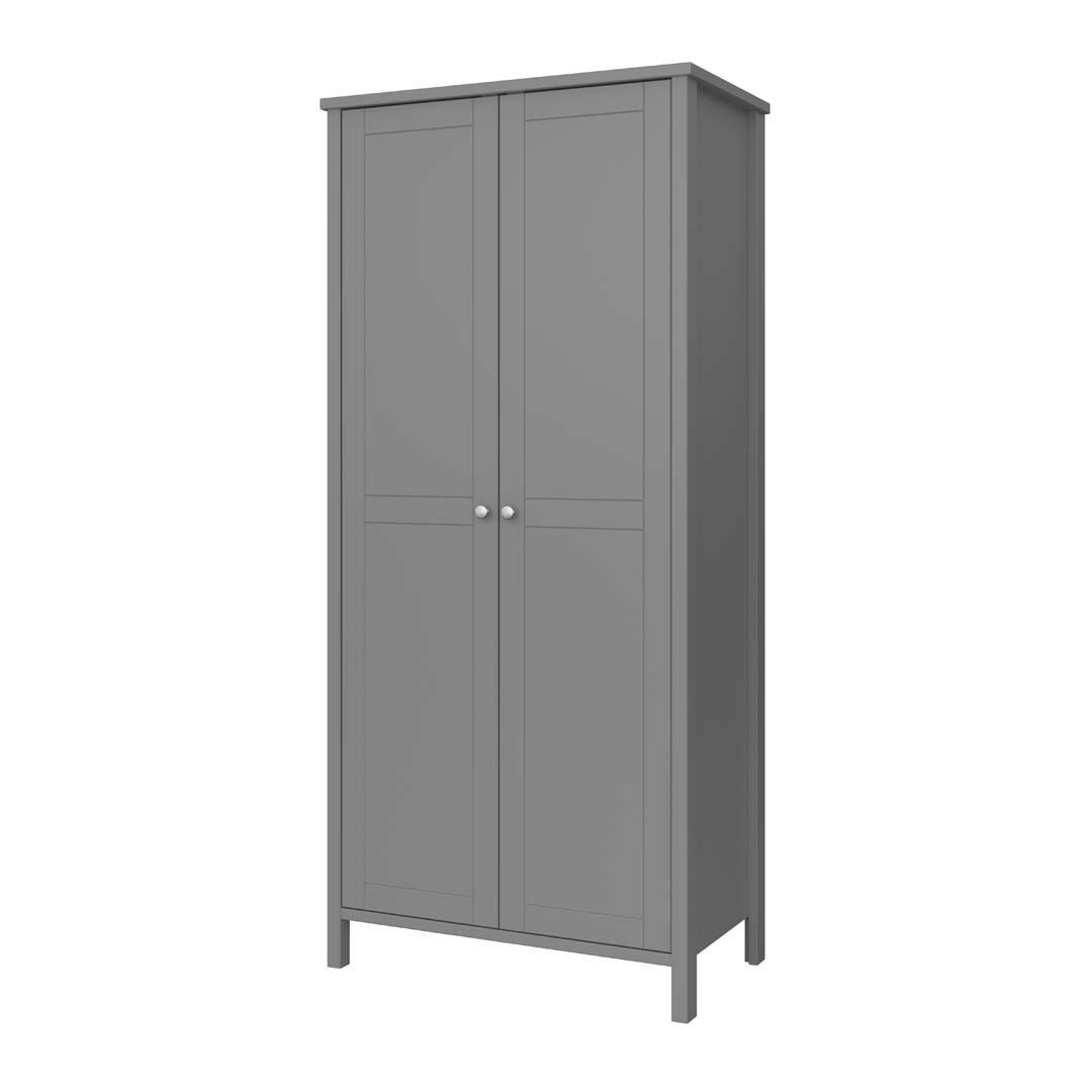 KLEIDERSCHRANK grau - Grau, Holzwerkstoff (89/195/50cm) - ebuy24