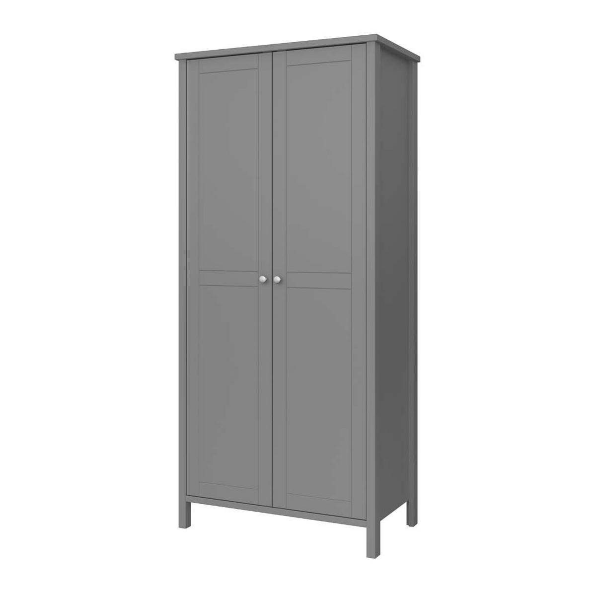 KLEIDERSCHRANK grau - Grau, Holzwerkstoff (89/195/50cm) - ebuy24