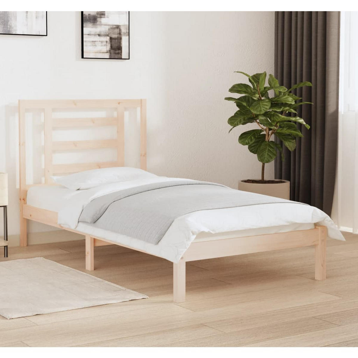 BETT Neames 95.5/195.5 cm - Braun, Holz (90/190cm) - Nettlife