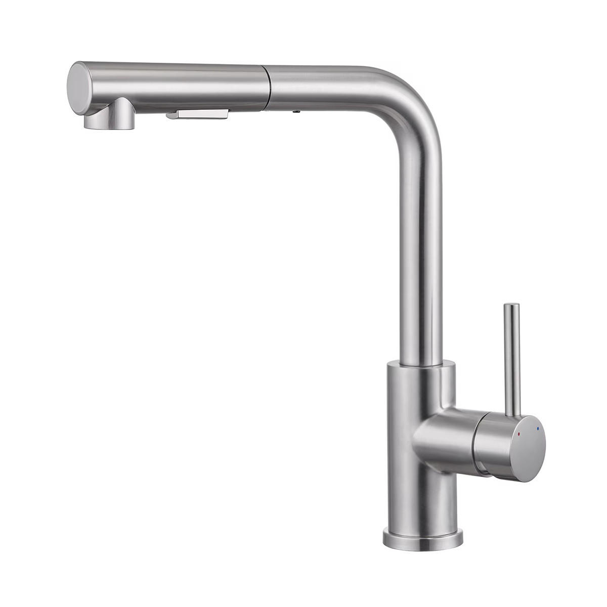 KÜCHENARMATUR ausziehbar drehbar 360° Sprühfunktion - Silberfarben, Metall (28/35/5cm) - Kaket
