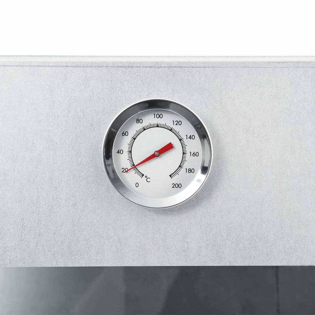 RÄUCHEROFEN Mit 1 Kg Hackschnitzel 44,5/29/83 Cm - Silberfarben, Metall (29/83/44.5cm) - vidaXL