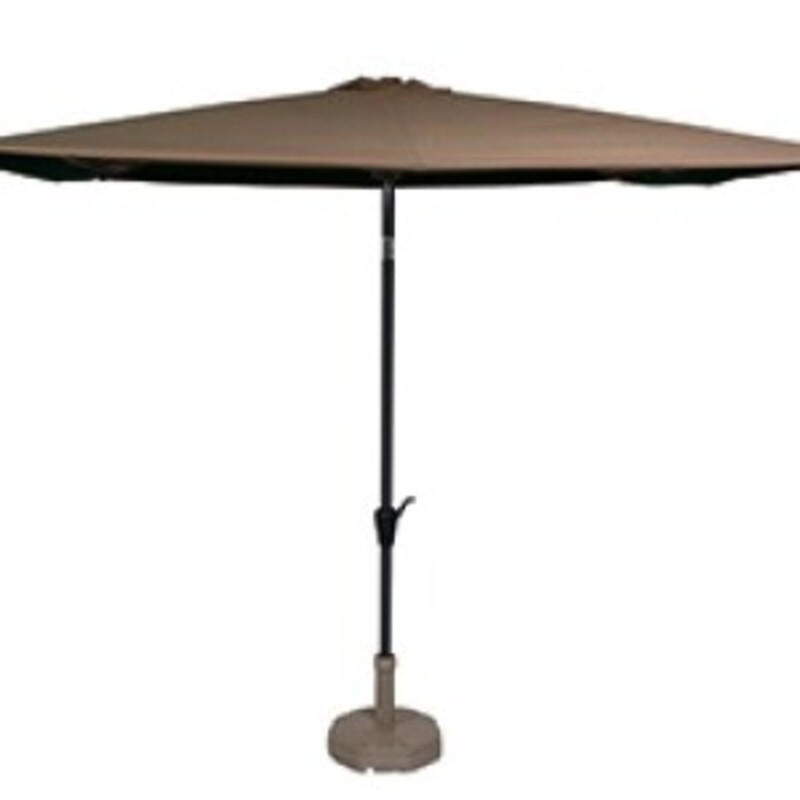 SONNENSCHIRM ZUM AUFKLAPPEN Libra - Taupe - 250/250/ cm - Taupe, Textil (250/250cm) - Lesli Living