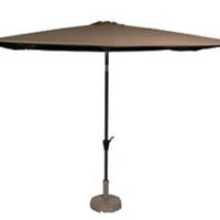 SONNENSCHIRM ZUM AUFKLAPPEN Libra - Taupe - 250/250/ cm - Taupe, Textil (250/250cm) - Lesli Living