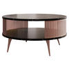 COUCHTISCH Roenni Ember - Schwarz/Bronzefarben, Holzwerkstoff/Metall (75/75/44cm) - MIRJAN24