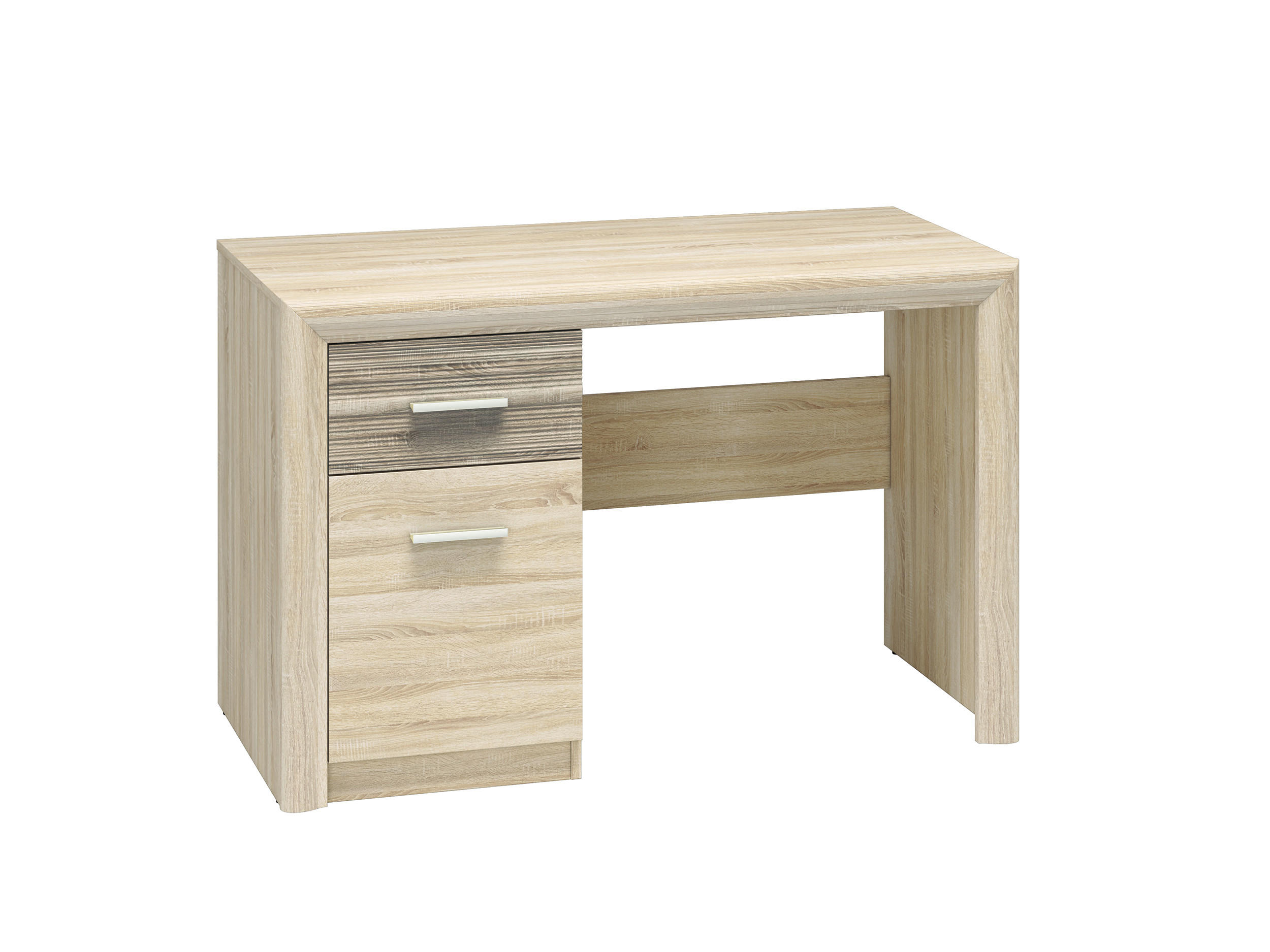 SCHREIBTISCH Castel Sonoma Eiche / Sonoma Eiche Trüffel 120 / 58 / 78cm - Braun/Sonoma Eiche, Holz/Holzwerkstoff (58/120/78cm) - Feldmann-Wohnen