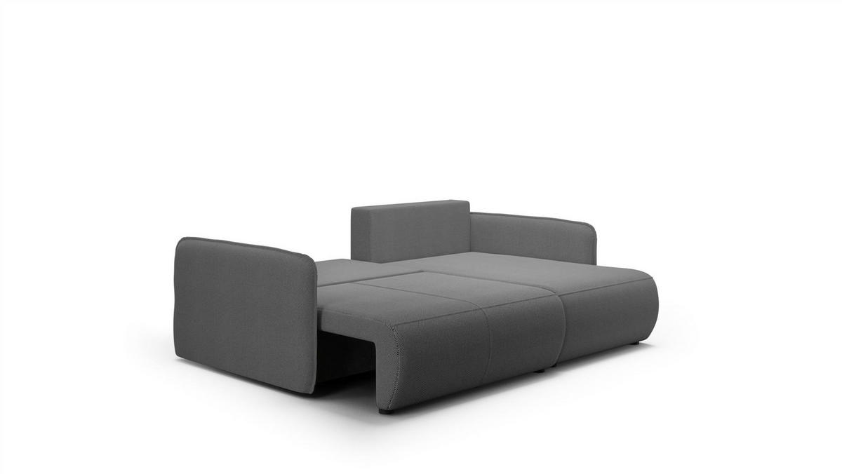 ECKSOFA Calgary - Dunkelgrau, Holzwerkstoff/Textil (207/148cm) - Fun Möbel