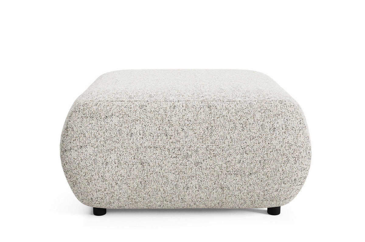 POLSTERHOCKER DELTA Modern Sitzhocker, Fußhocker Beige - Beige, Holzwerkstoff/Kunststoff (88/41/88cm) - MASSENO