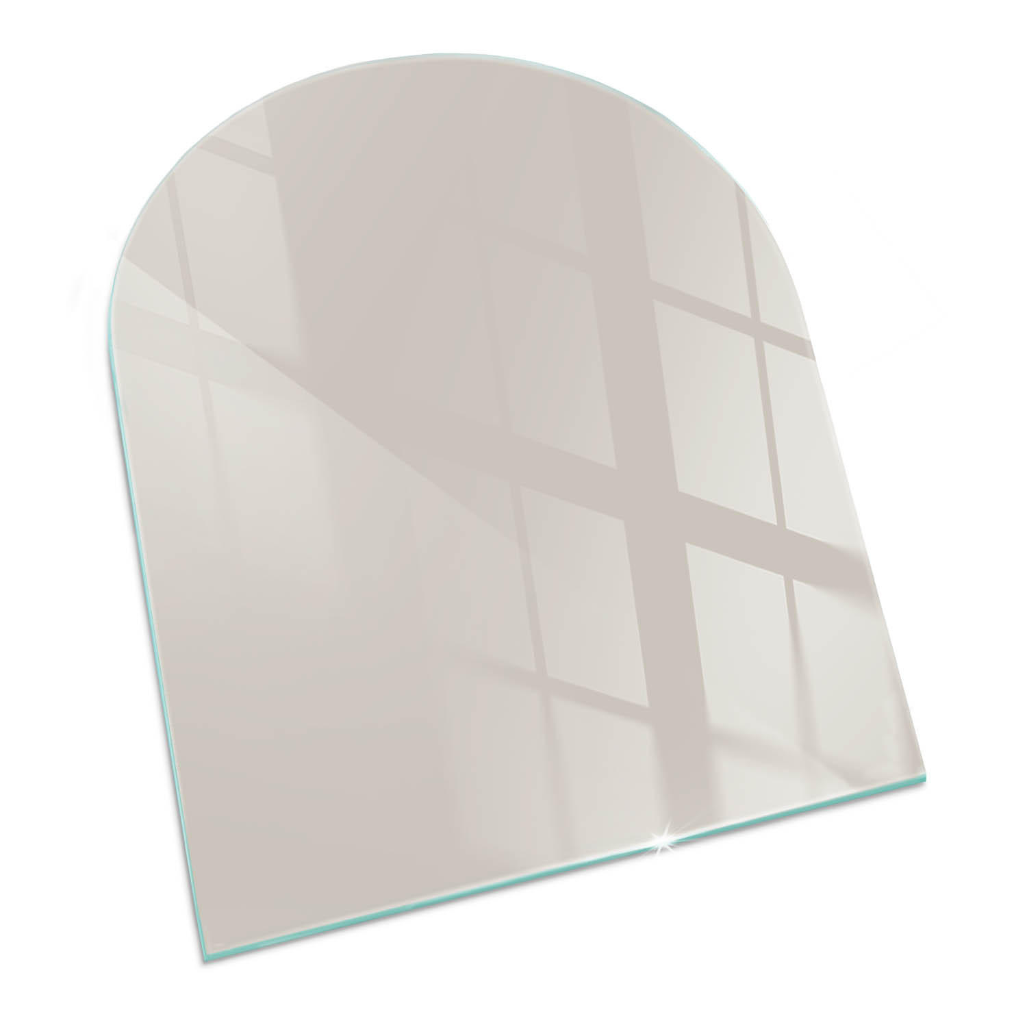 GLASPLATTE für Kamin 80x70 cm Creme - Creme, Glas (80/70/0.4cm) - ArtPrintCave