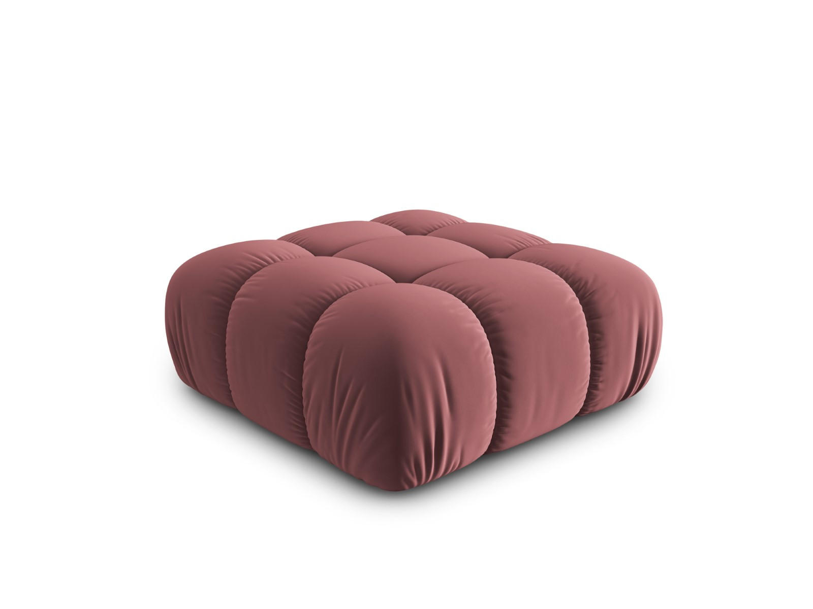 POUF Bellis aus Samt rosa - Pink, Textil (94/39/94cm) - Micadoni