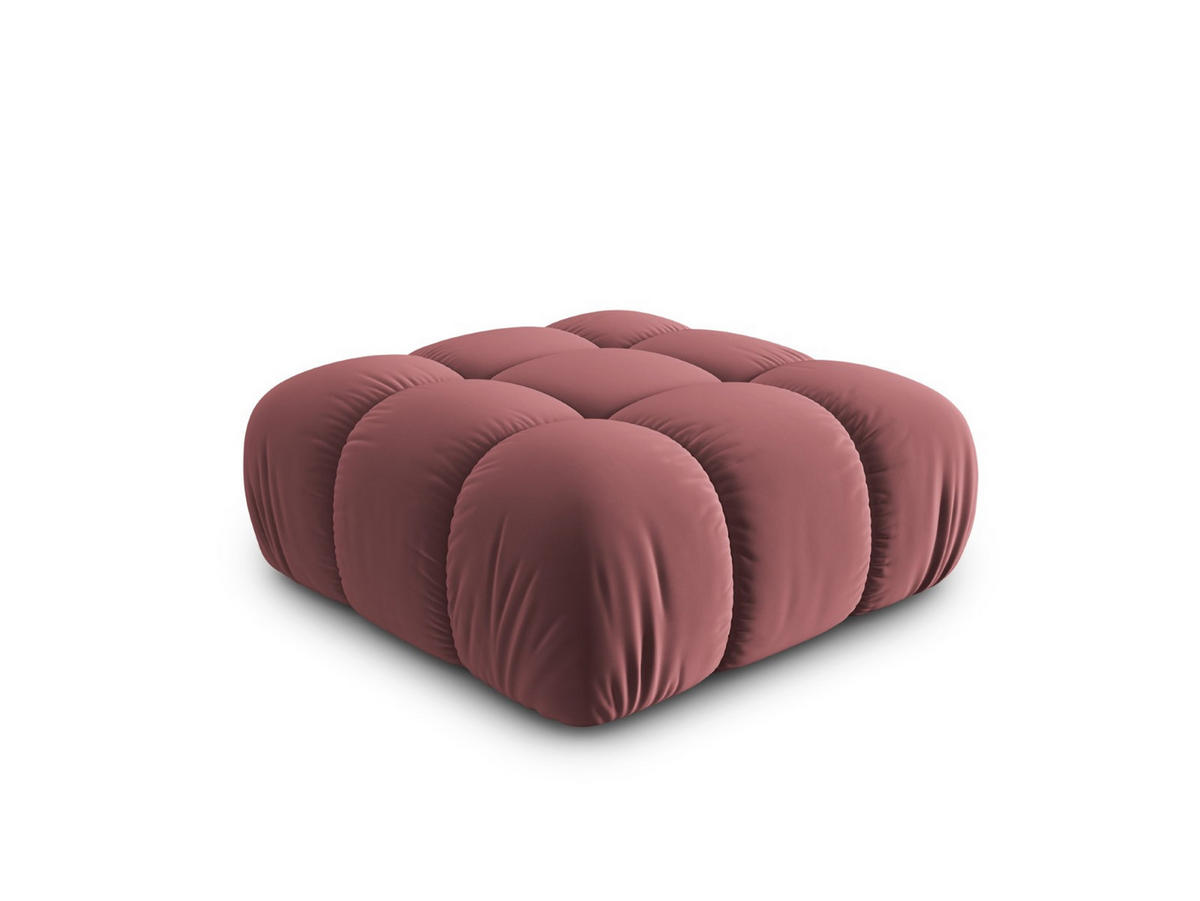 POUF Bellis aus Samt rosa - Pink, Textil (94/39/94cm) - Micadoni