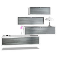 WOHNWAND Lana Fronten in Avola-Anthrazit - Anthrazit, Holzwerkstoff (210/170/37cm) - Vladon