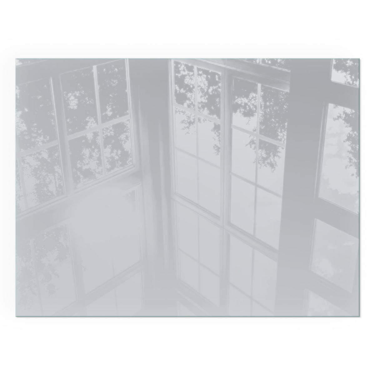 GLASPLATTE für Kamin 80x60 cm - Grau, Glas (80/60/0.4cm) - TULUP